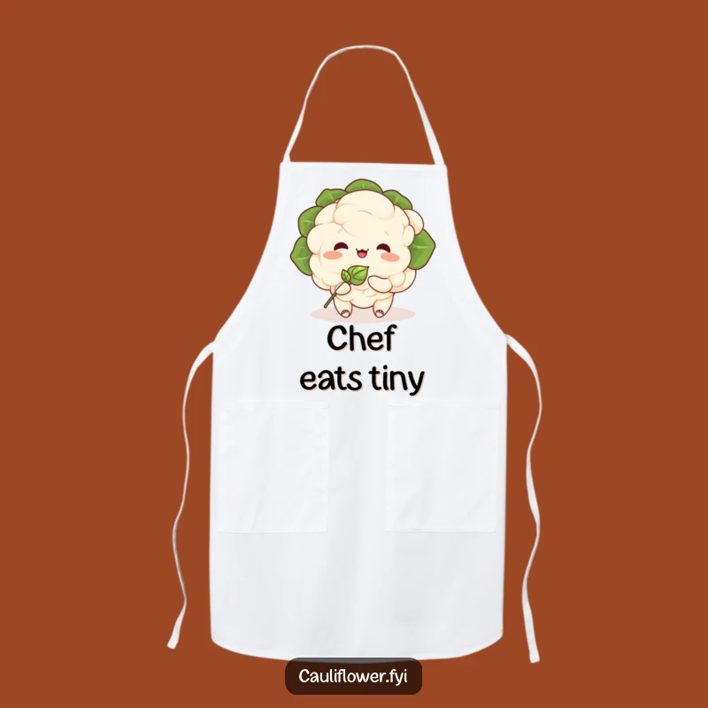 Funny Kawaii Cauliflower Apron: Cook with Joy and Veggie Companions!