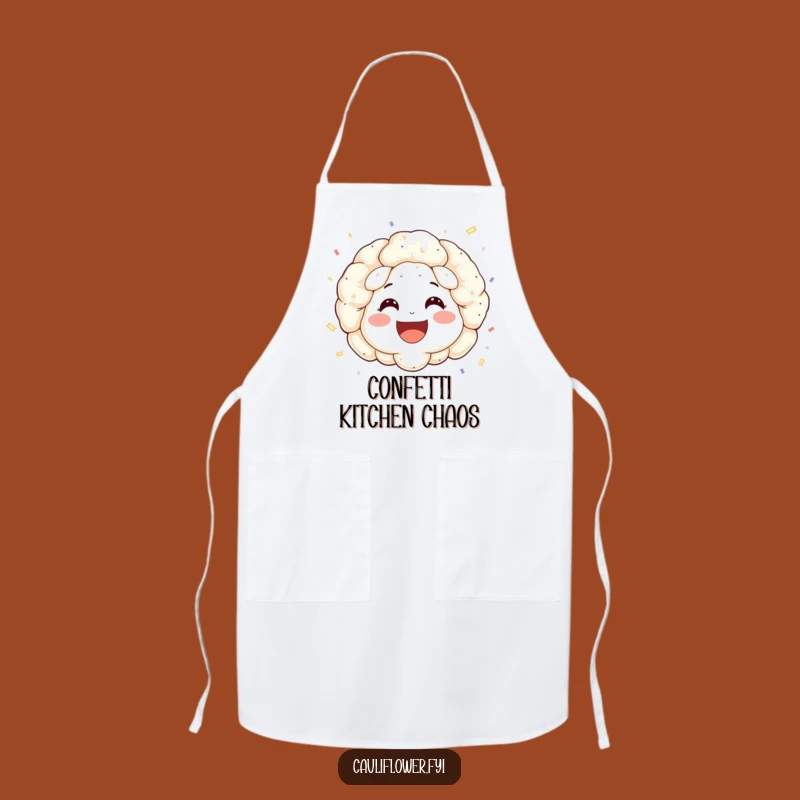 Funny Cauliflower Confetti Apron: Cook with Festive Fun