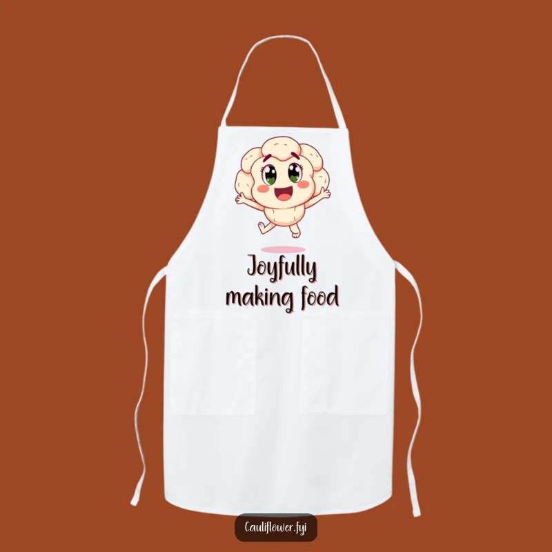 Funny Cauliflower Joy Apron: Cook with Happiness, A Hilarious Kitchen Gift!