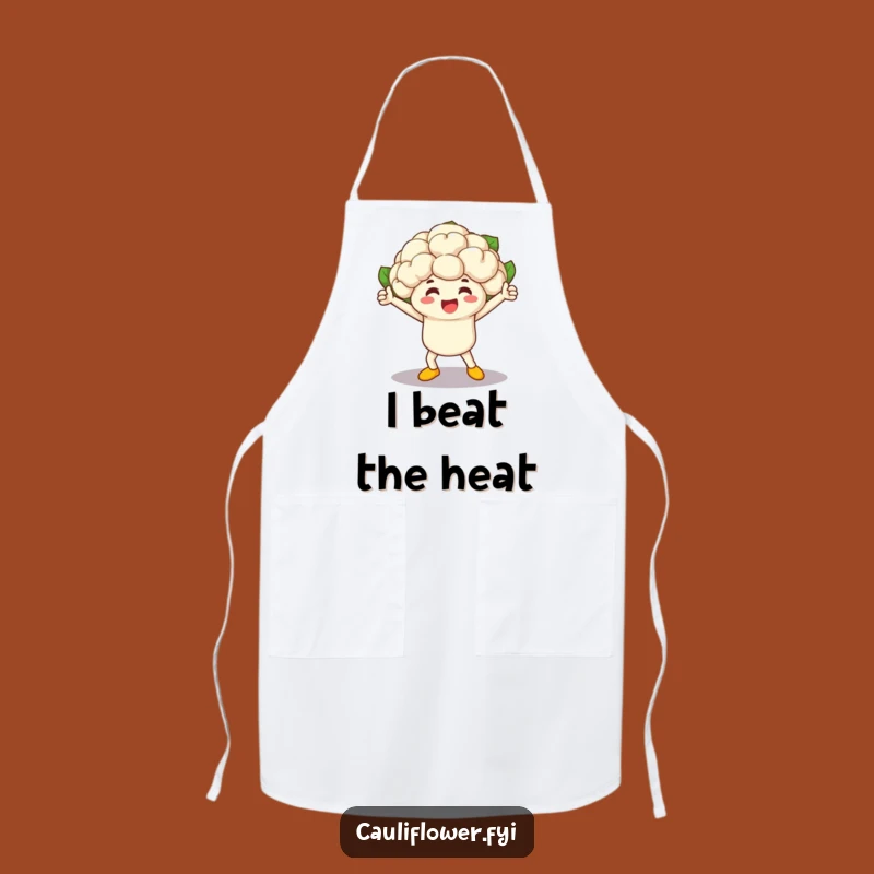 Funny Cauliflower Chef Apron - Hilarious Vegetable Race Winner Kitchen Fun