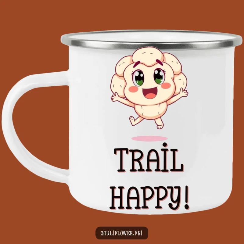 Funny Cauliflower Joy Camping Mug: Outdoor Celebration, Perfect Funny Gift!