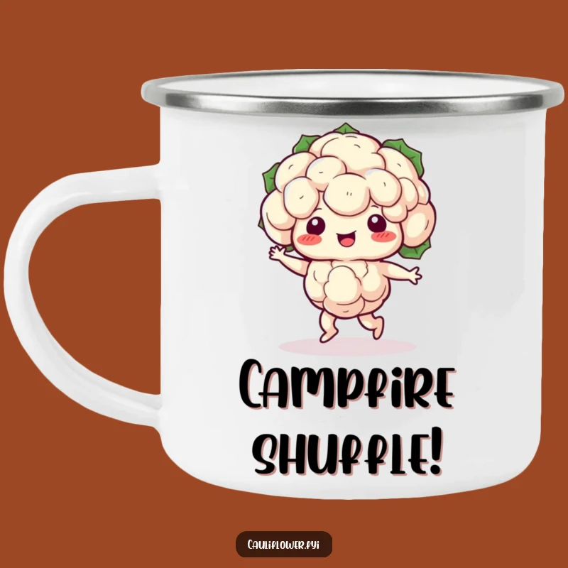 Funny Kawaii Cauliflower Dance Camping Mug - Groove Outdoors
