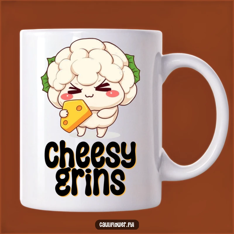 Funny Kawaii Cauliflower Cheese Mug: A Cheesy and Hilarious Gift for You!