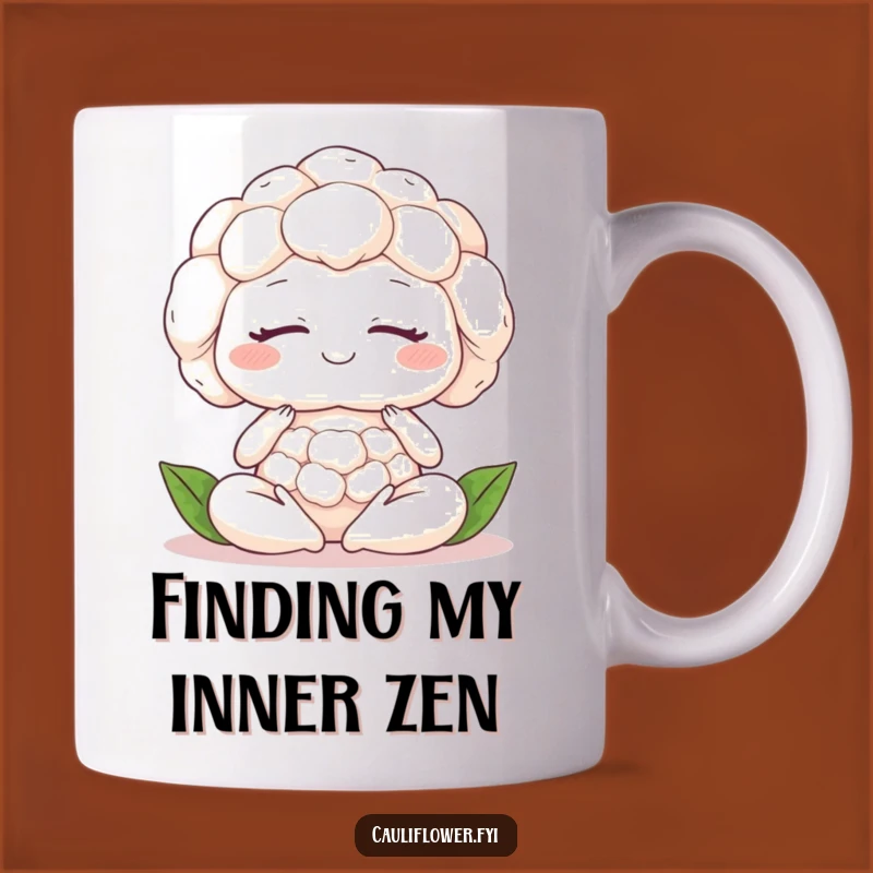 Funny Meditating Cauliflower Mug: Find Your Zen With Veggie Peace!