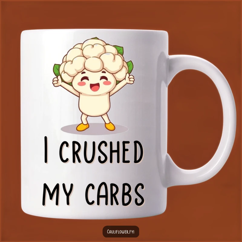 Funny Cauliflower Victory Mug - A Hilarious Vegetable Race Winner Gift