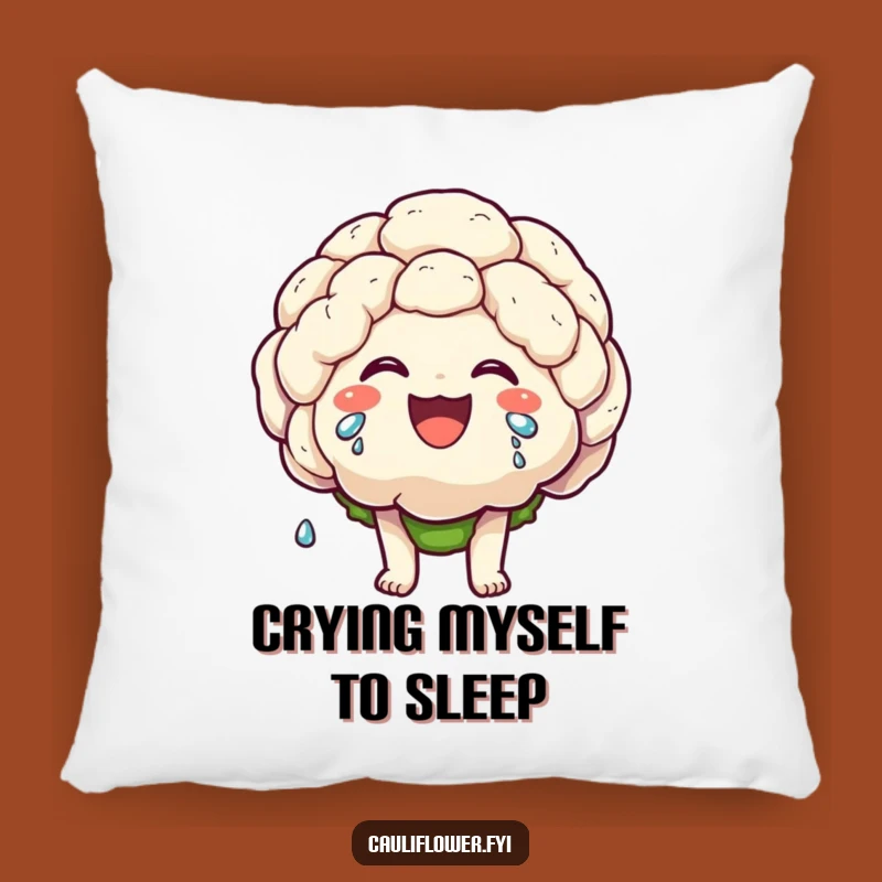 Funny Laughing Cauliflower Pillow: Comfy & Humorous Joy Accent
