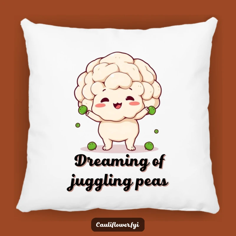 Funny Cauliflower Juggling Pillow: Plush Comfort with Hilarious Veggie Antics
