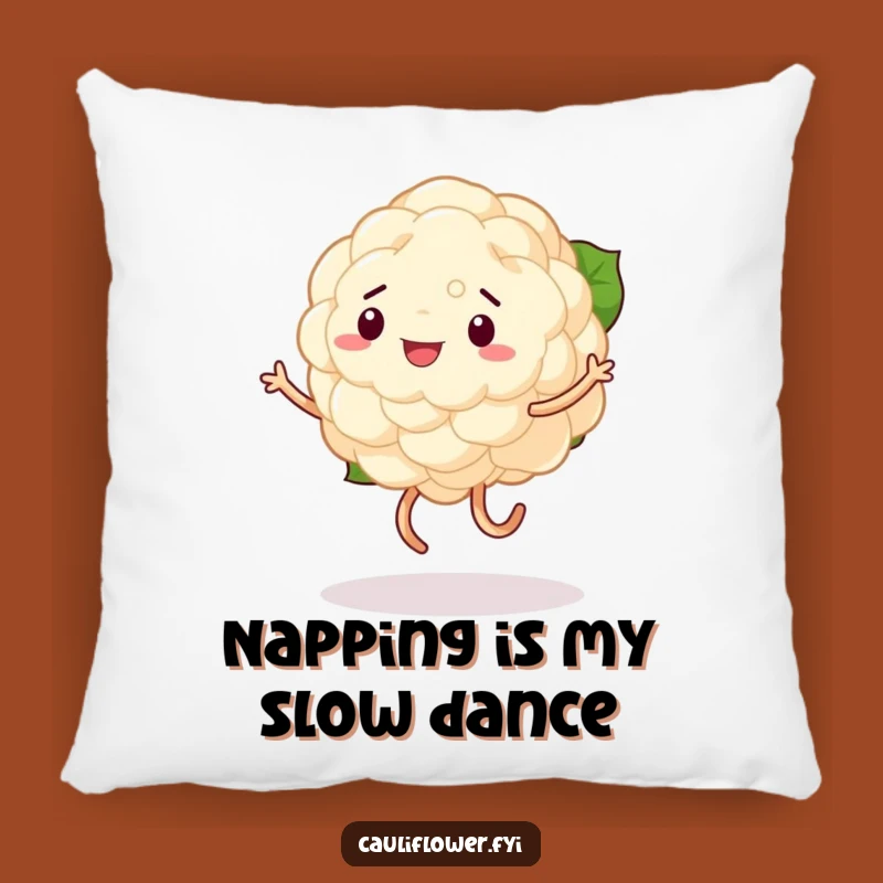 Funny Cauliflower Dance Pillow: Plush Comfort with Hilarious Veggie Moves