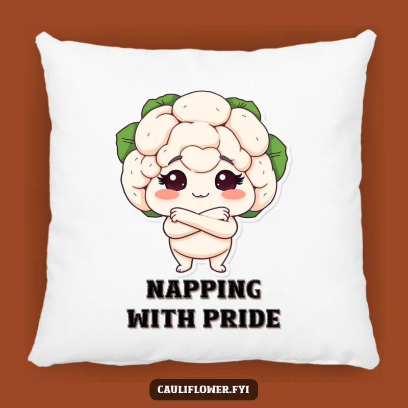 Funny Cauliflower Proud Pillow - Comfy Support with a Side of Sass
