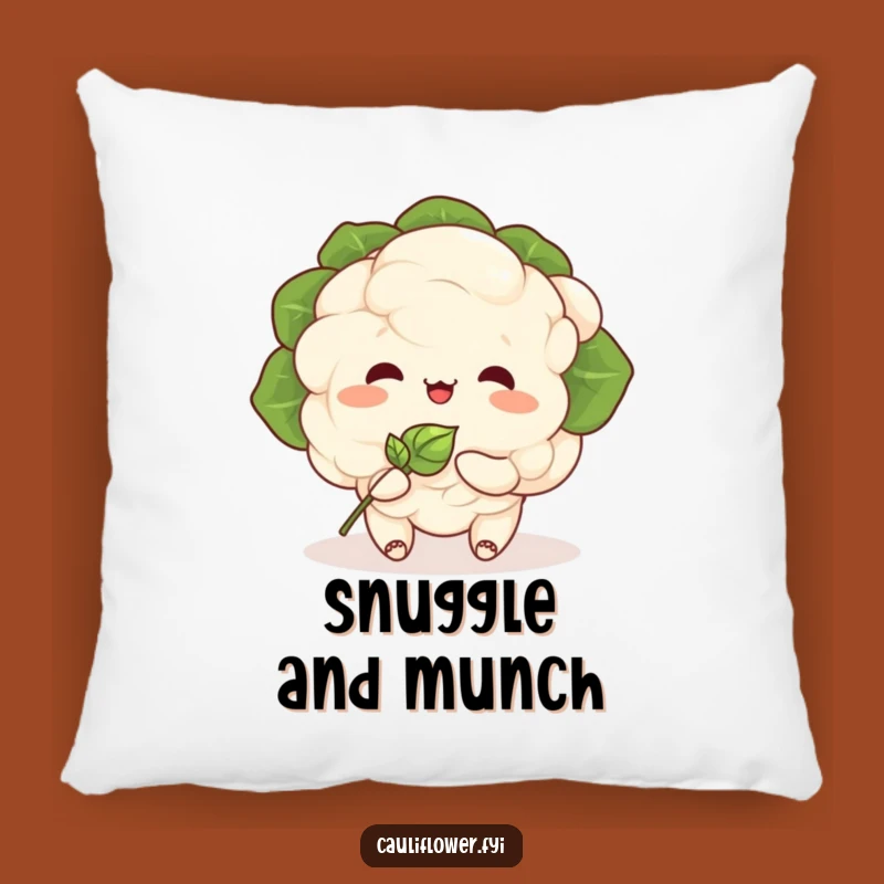 Funny Kawaii Cauliflower Pillow: Snuggle with Cute Veggie Friends!