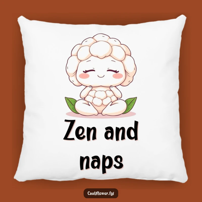 Funny Meditating Cauliflower Pillow: Cozy Up With Veggie Serenity!