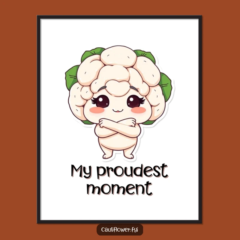 Funny Cauliflower Proud Digital Art - Instant Confidence for Your Space