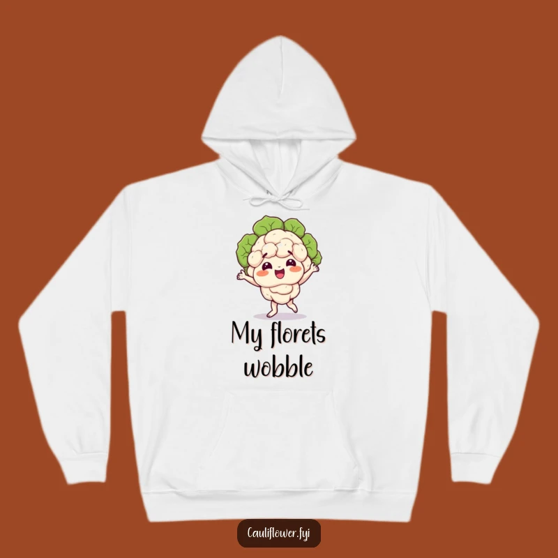Funny Dancing Cauliflower Hoodie - Cozy Veggie Grooves Gift