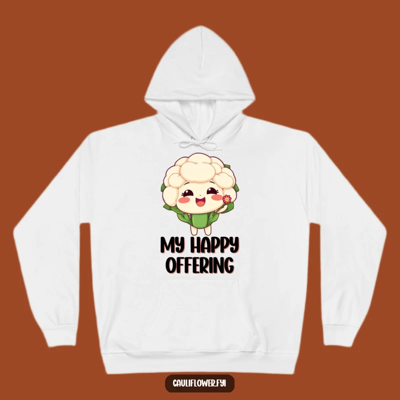 Cozy Funny Cauliflower Flower Hoodie - Spread Warmth!