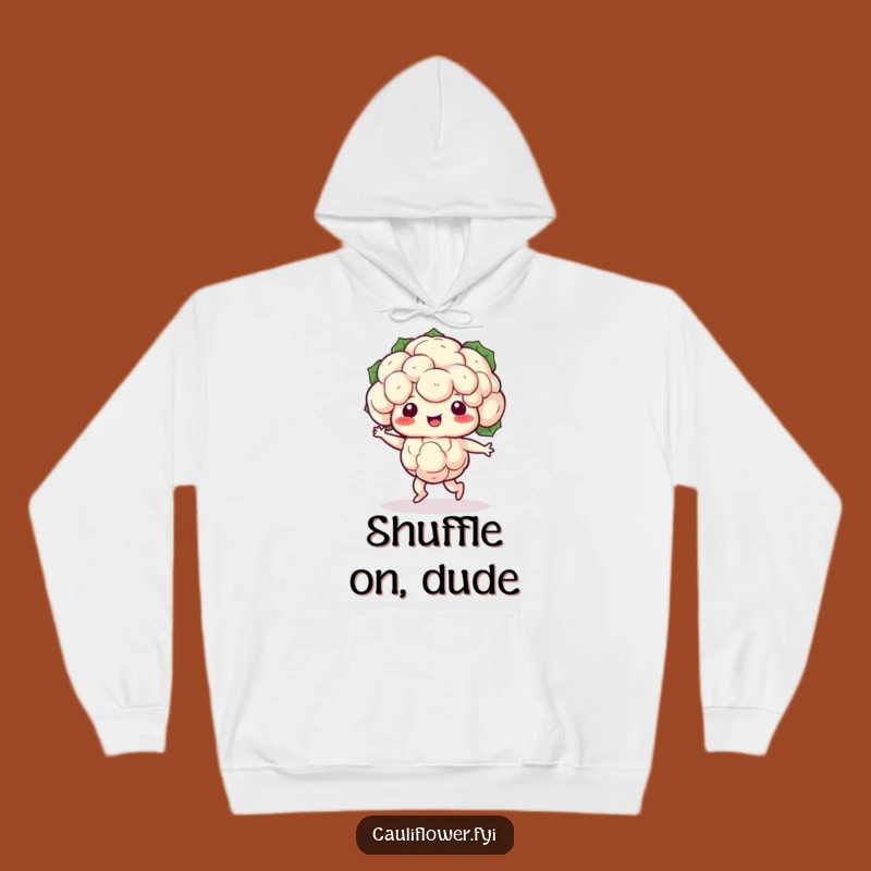 Cozy Funny Kawaii Cauliflower Dance Hoodie - Stay Warm and Humorous