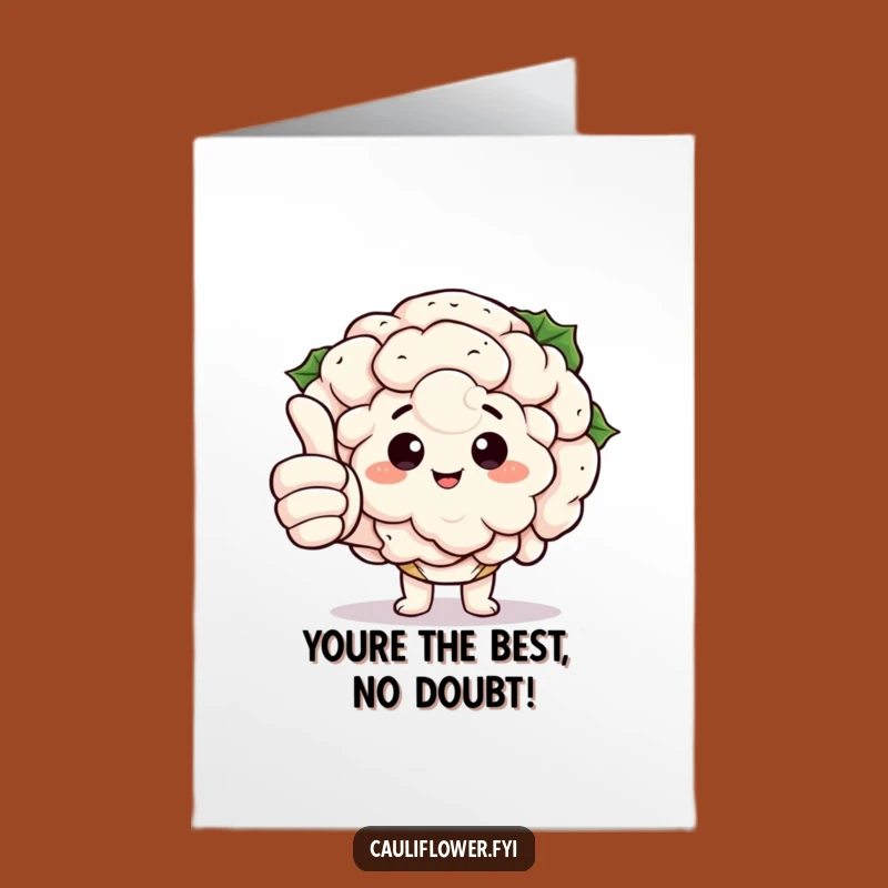 Free Printable Congrats Card: Thumbs Up Cauliflower For A Funny Downloadable Gift