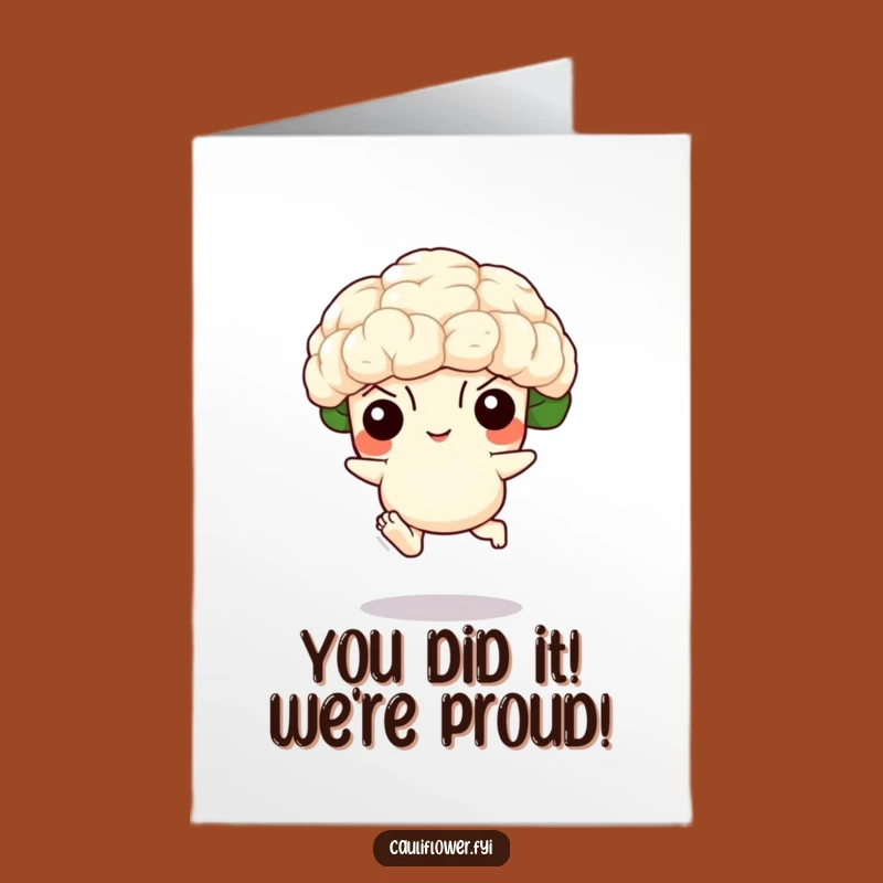 Free Printable Congrats Card: Victory Cauliflower Leap for Your Huge Achievement!