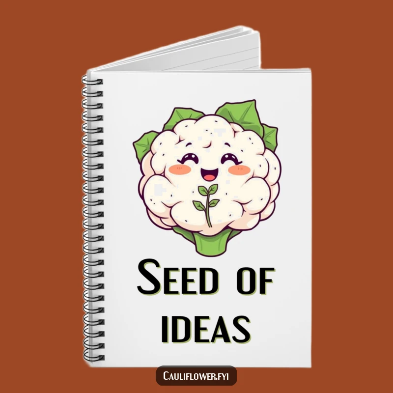 Funny Cauliflower Notebook - Veggie Journal for Joyful Ideas