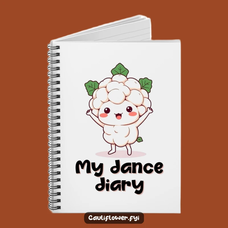 Funny Kawaii Cauliflower Notebook: Jot Down Ideas with Hilarious Veggie Flair!