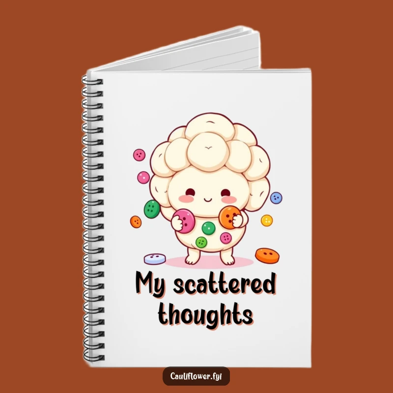 Funny Kawaii Cauliflower Notebook: Jot Down Your Juggling Ideas!