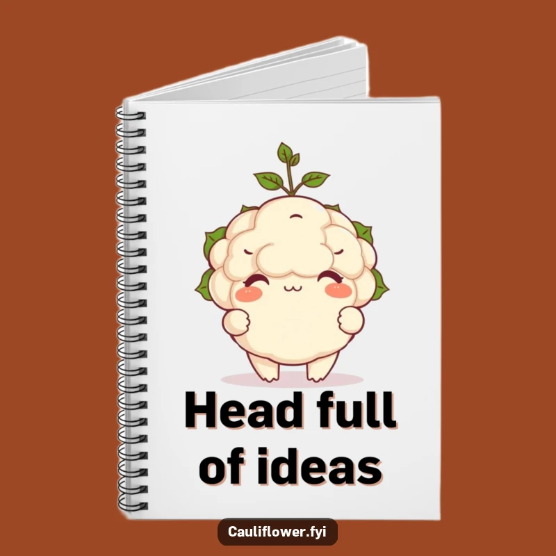 Funny Cauliflower Sprout Balance Notebook: Jot Down Brilliant Ideas