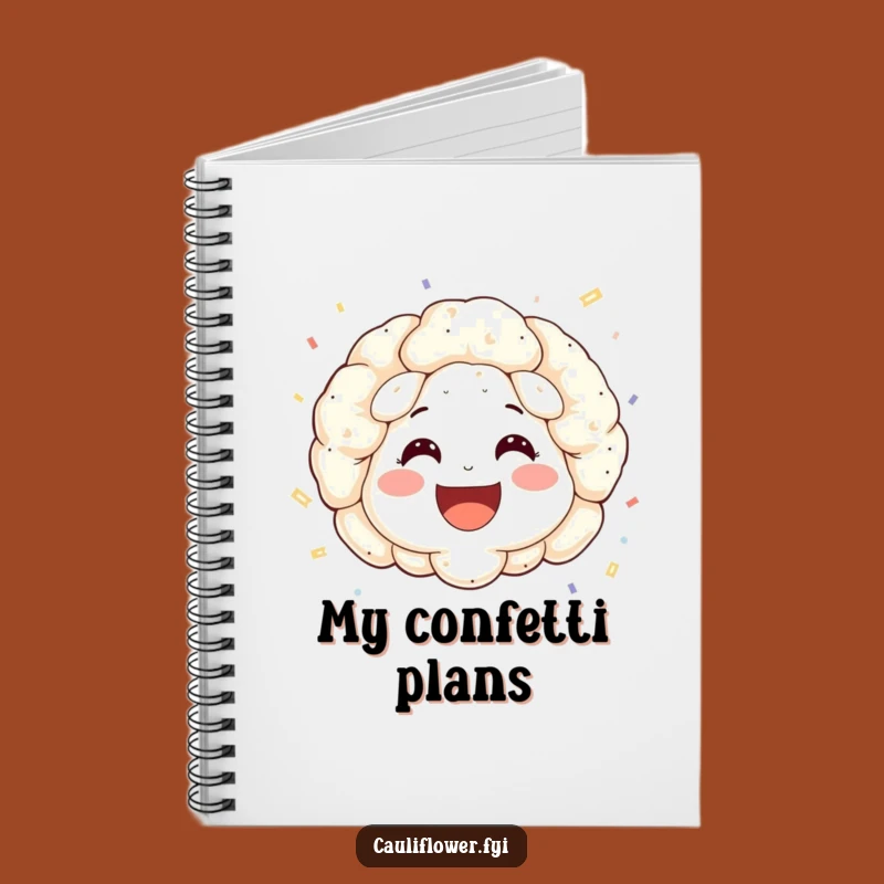 Funny Cauliflower Confetti Notebook: Capture Celebratory Ideas