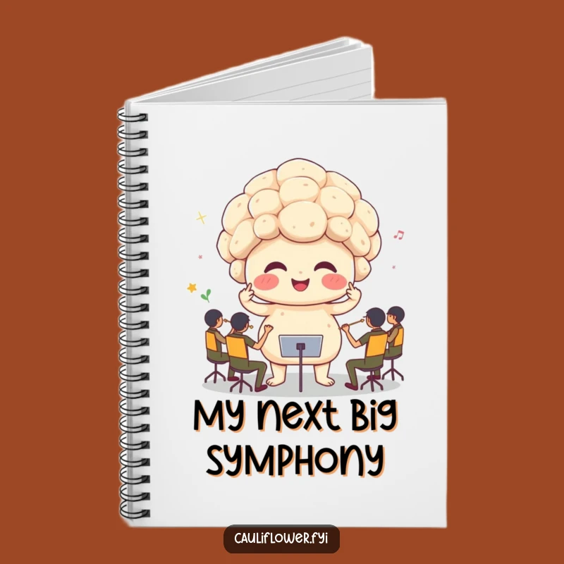 Funny Cauliflower Conductor Notebook: Jot Down Laughs with This Orchestra Design!