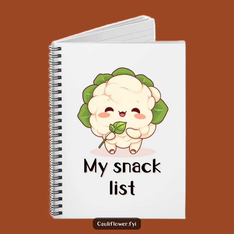 Funny Kawaii Cauliflower Notebook: Journal Your Happy Thoughts!