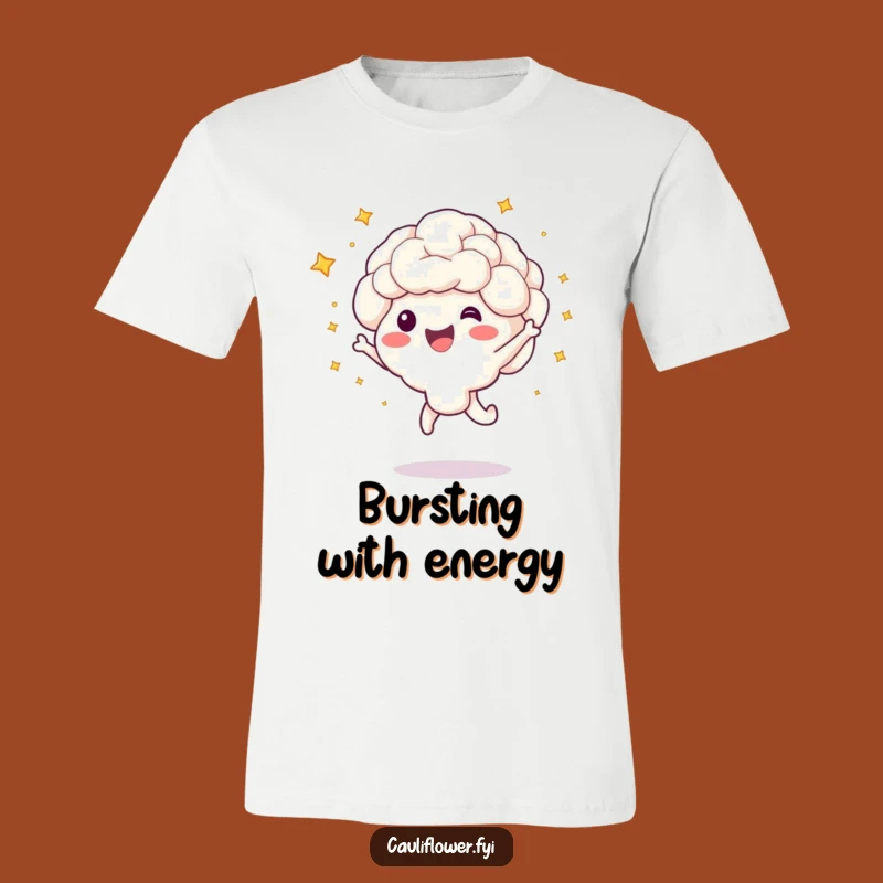 Funny Cauliflower Jump Tee - Celebrate with Stars!