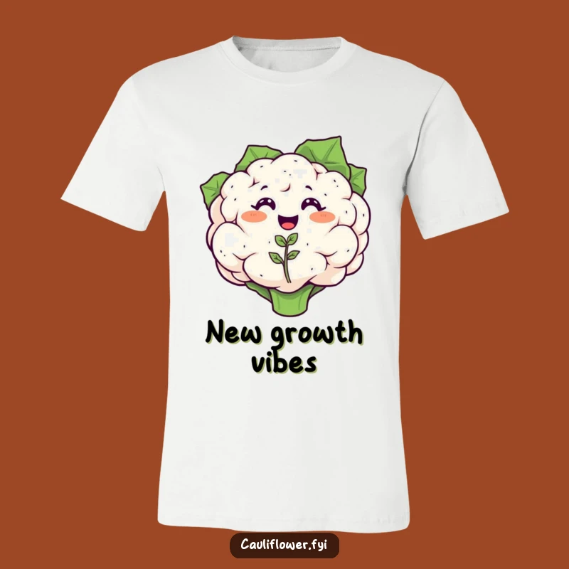 Funny Cauliflower Sprout T-Shirt - Joyful Veggie Family Gift for Gardeners